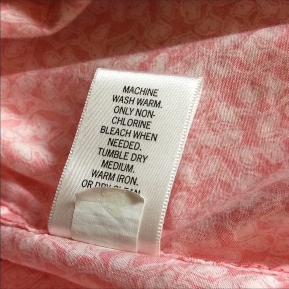 Banana Republic pink & white print blouse Size Small - Picture 9 of 9